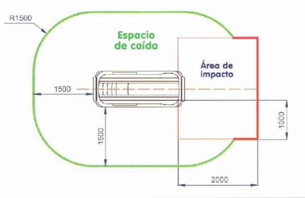 Toboagua aquatico Boby para piscinas de respingo area de segurança