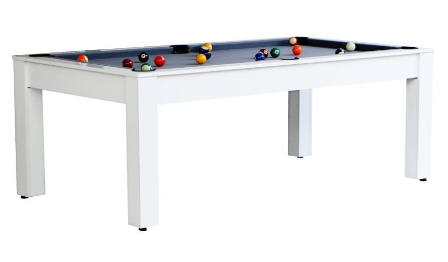 Mesa de bilhar conversível em mesa de estudo Masgames ROMA aberto