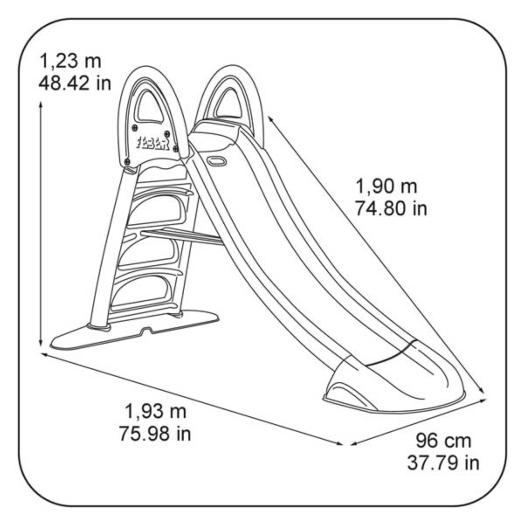 medidas tobogan feber slide 10 with water