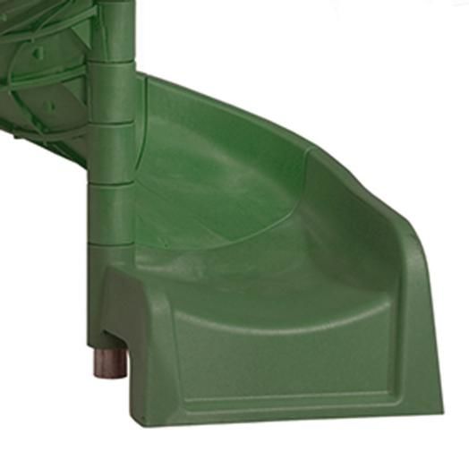 toboganes en espiral verde