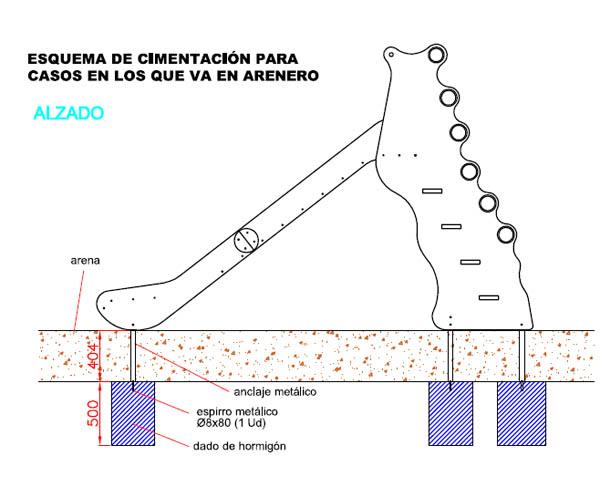 Escorregador de parque infantil “ERVILHA GRANDE