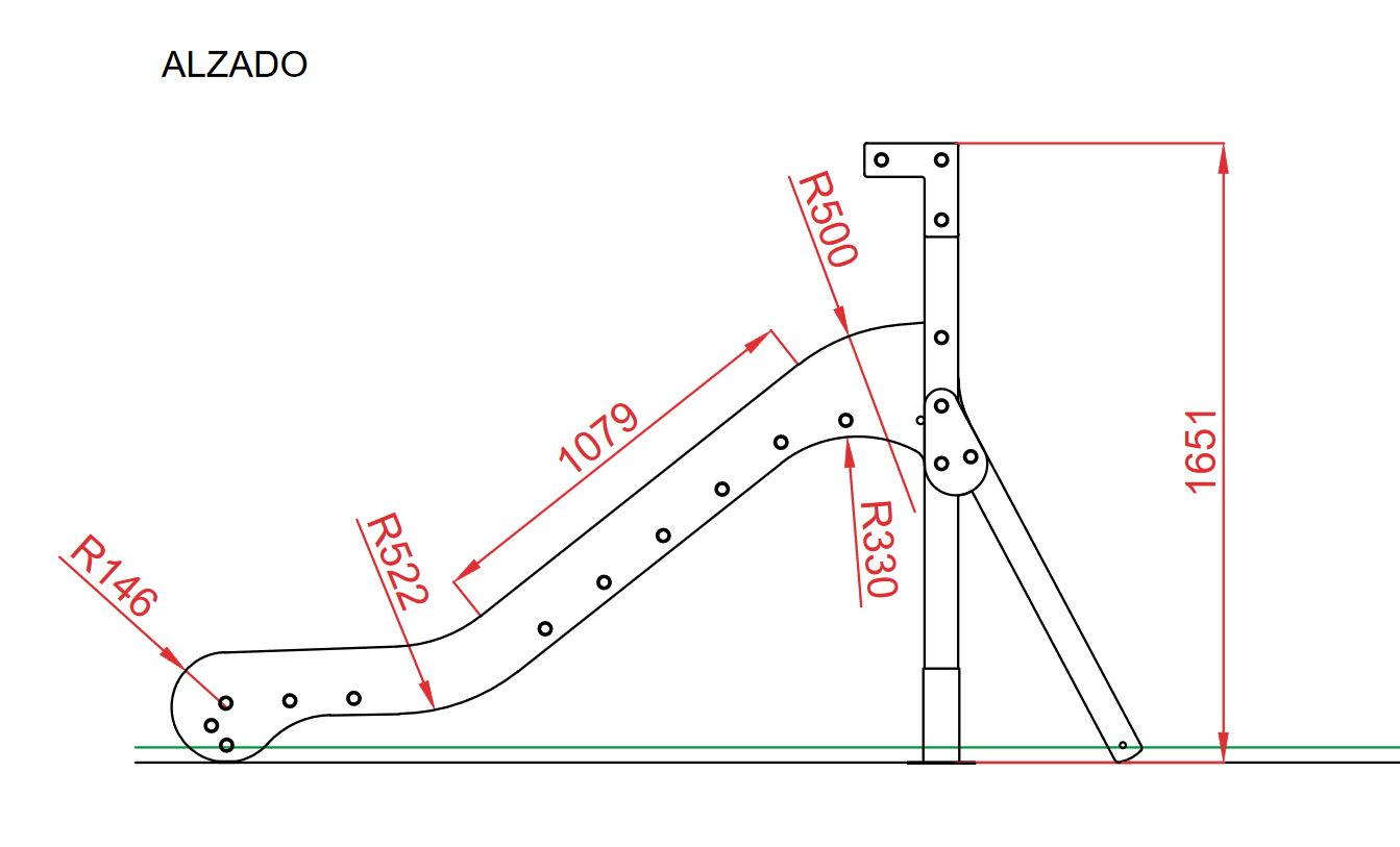 Tobogan Aimara 1 metre d'altura