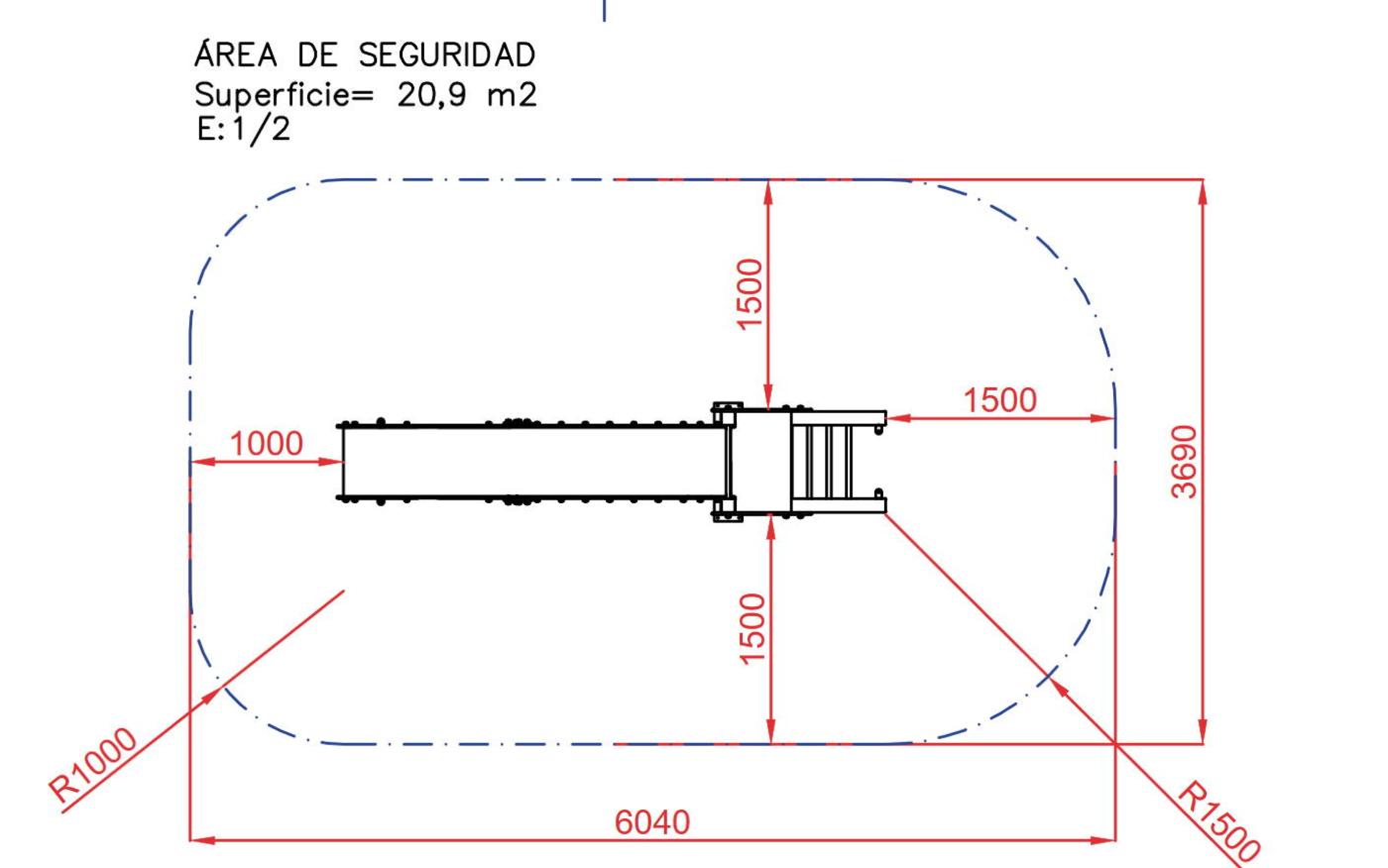 Escorrega aprovado para uso público SAMI GRANDE