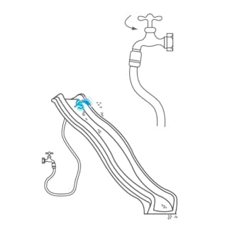 conector de manguera en rampa de tobogán masgames