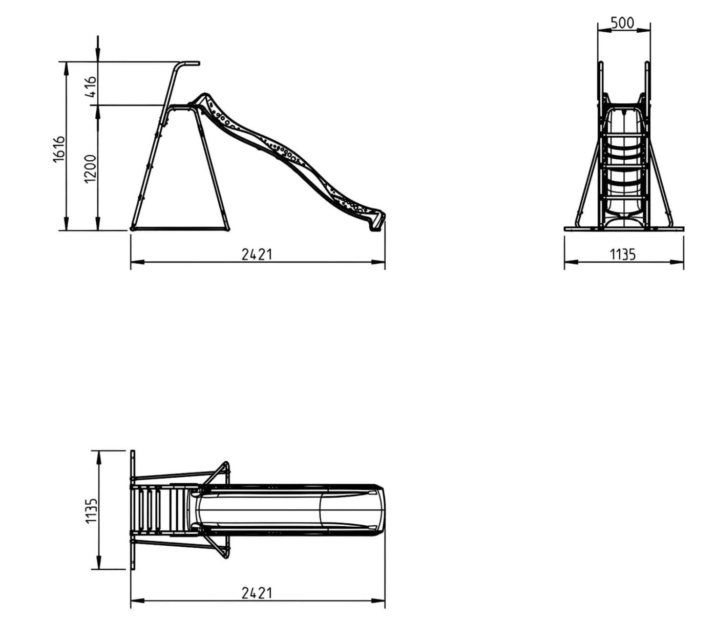 Tobogan Masgames Tuca 120 cm altura