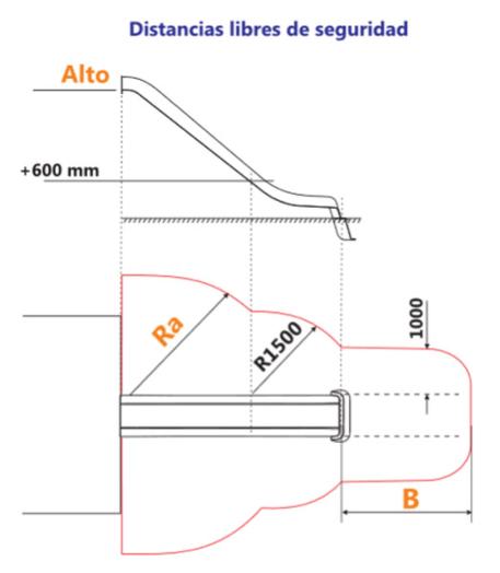 Rampa de escorregador Paris homologada para uso público, varios cores e medidas
