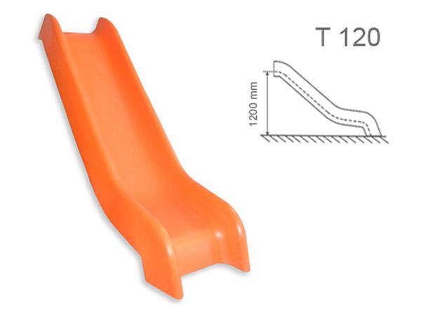 Rampa de escorregador Serie T homologada para uso público, varios cores e medidas