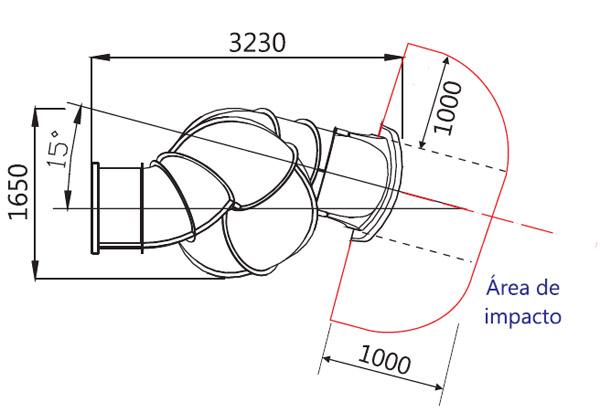 toboganes tubo espiral 300