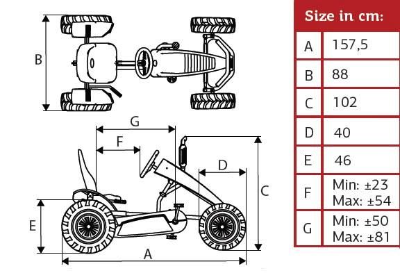 tractor de pedais BERG Case-IH BFR-3