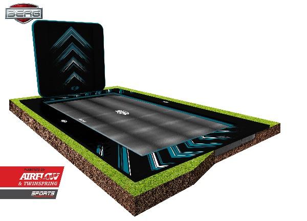 Trampolí rectangular BERG Ultim Elite Flatground Black