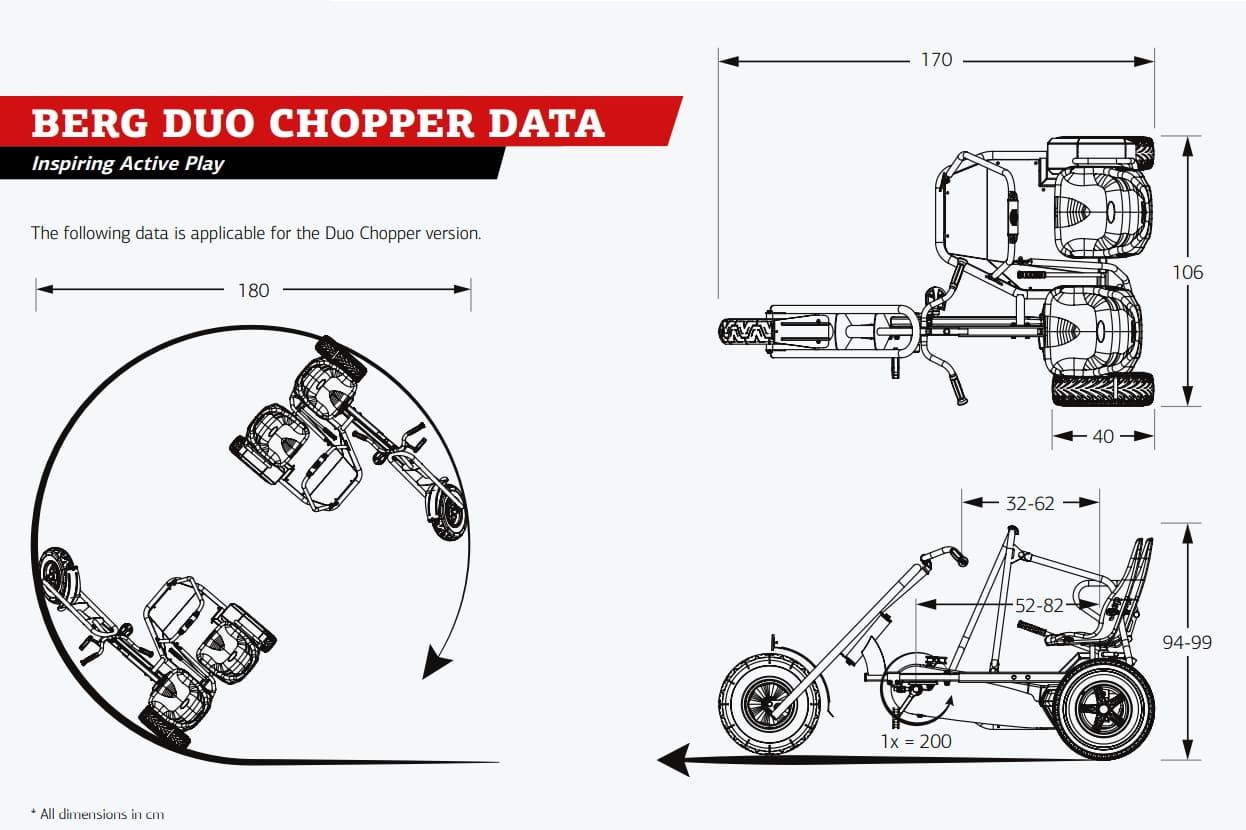 BERG XL Duo Chopper BF Pedal-Gokart