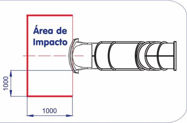 area seguridad toboganes tubo recto