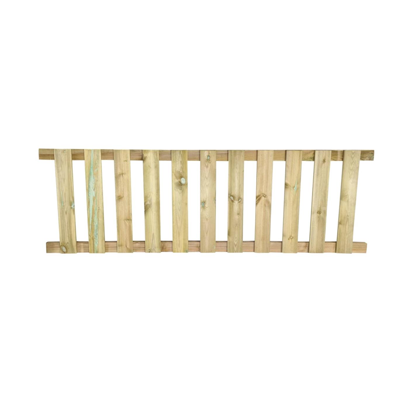 Valla de madera de exterior homologada MASGAMES RECTA 80 cm altura