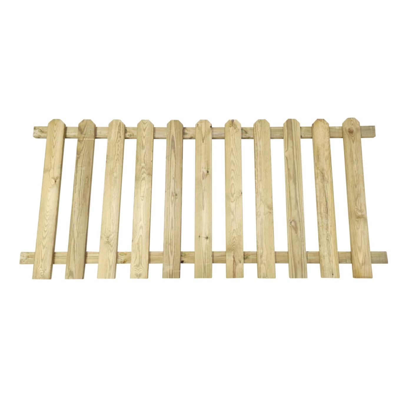 Valla de madera tratada para el exterior y homologada modelo MASGAMES MERLET de altura 100 cm 