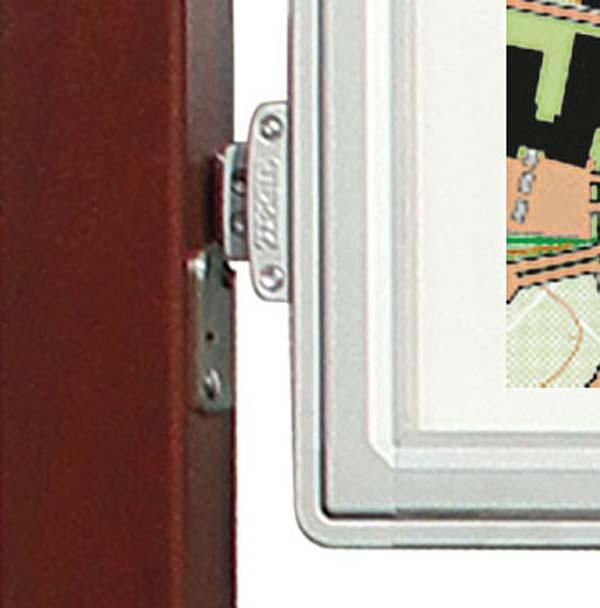 Painel informativo de madeira 2lados