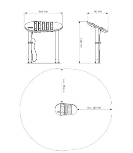 xilofon echo piano grafic mides