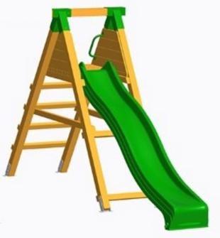 Escorrega de madeira Zentaurus uso publico